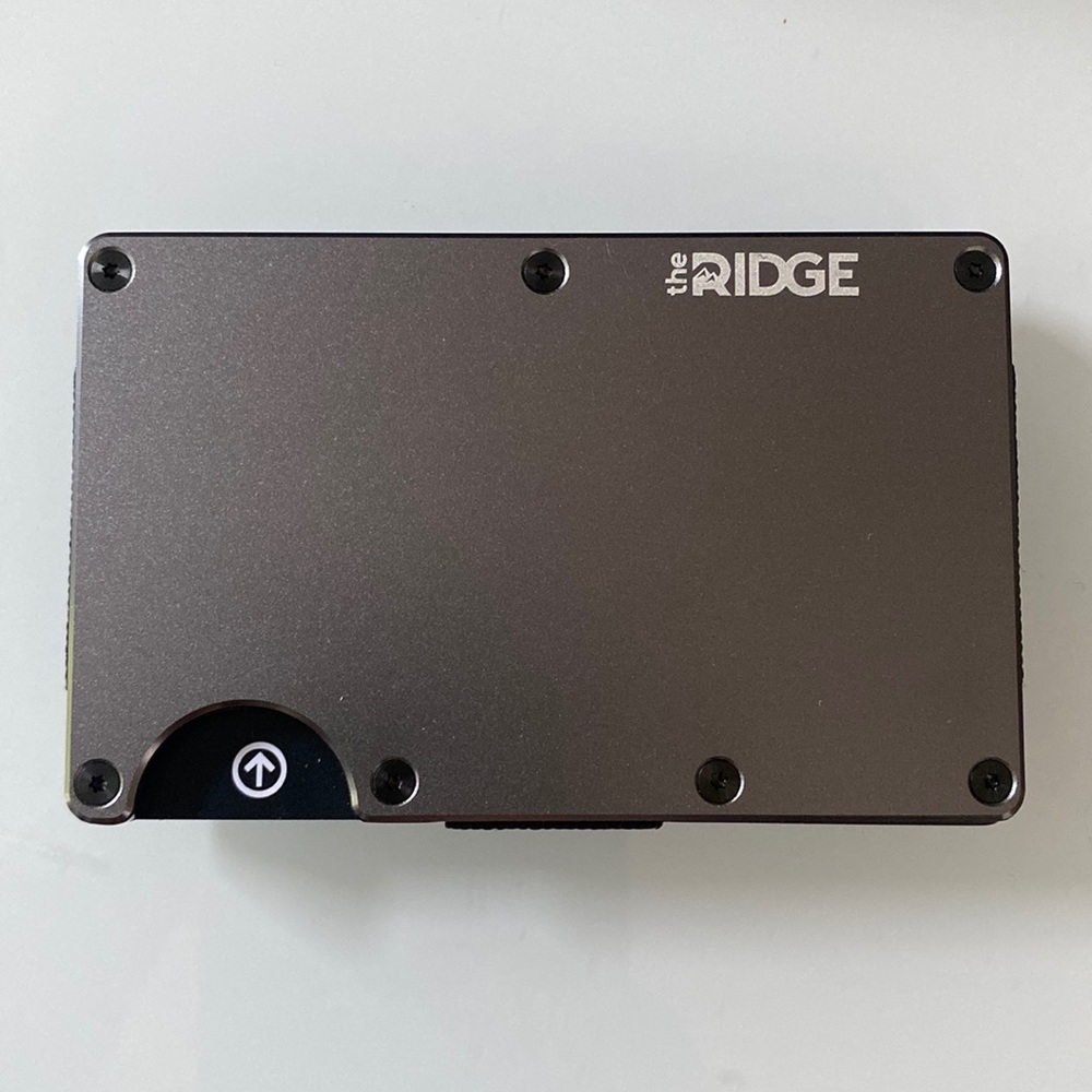 The Ridge - Wallet - Aluminum Gunmetal Cash Strap